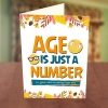 Old Age Smiley Birthday Card Front