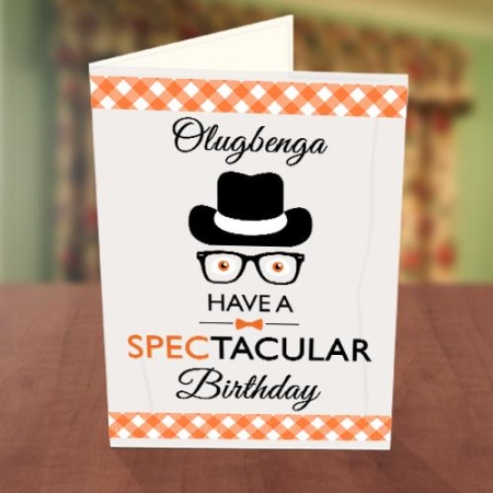 Detective Birthday Card Front