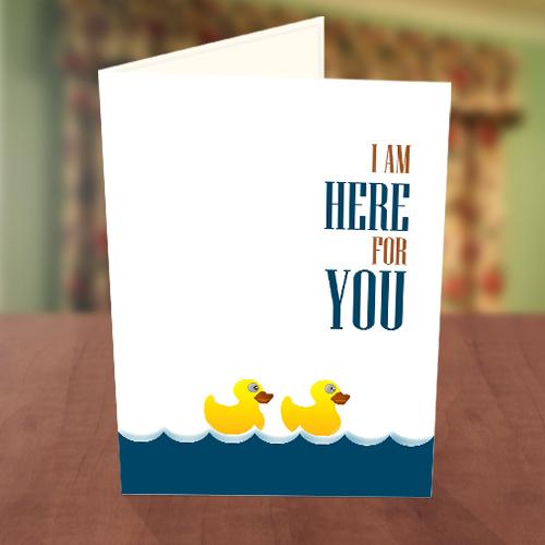 Ducks on Water Friendship Card