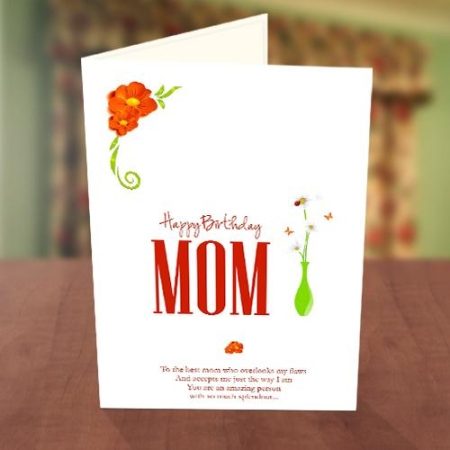 Flower Vase Birthday Card