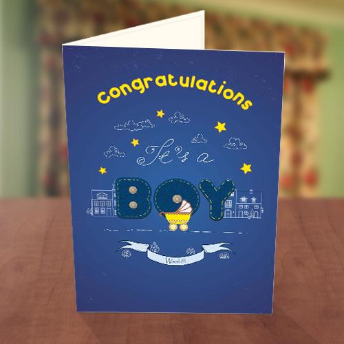 It’s a Boy Baby Naming Card