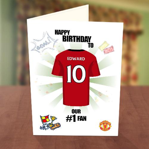 Manchester United Fan Birthday Card
