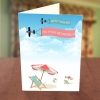 On the Beach & Airplane Retirement Card
