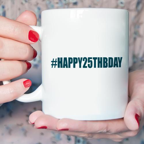 Personalised Hashtag Birthday Mug