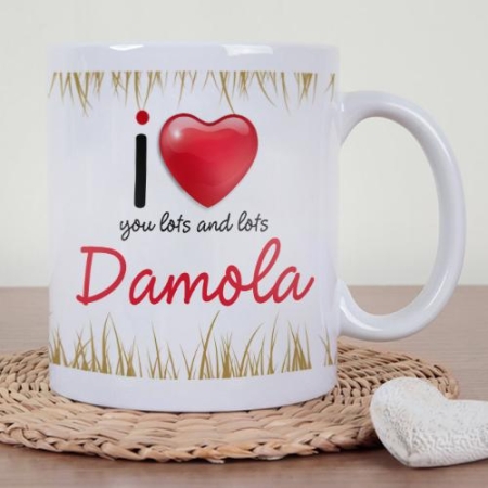 Personalised Lots Of Love Mug