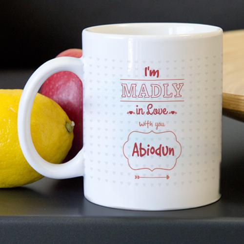 Personalised Madly in Love Mug