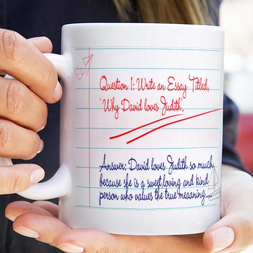 Personalised Question and Answer Mug