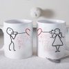 Telephone Love Twin Mugs