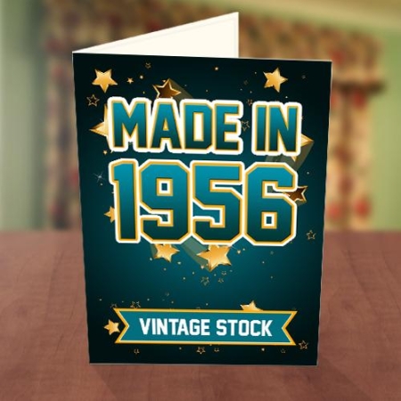 Vintage Stock Birthday Card Front