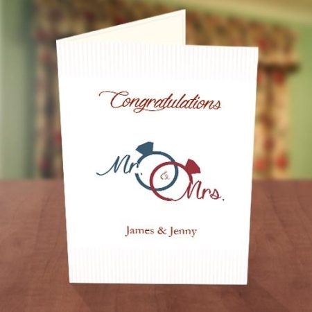 Wedding Ring Congratulations Card