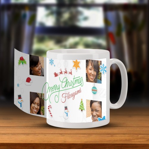 christmas sleigh mug