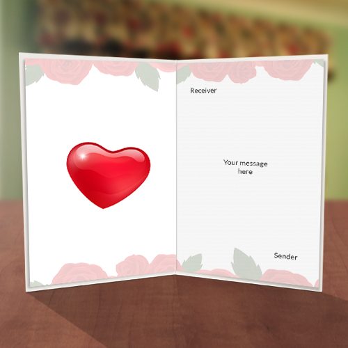 Photo Upload Red roses Valentine Card – Greetings World