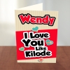 Kilode Love Valentine Card