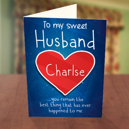 Sweet Husband Valentine Card