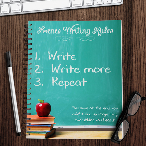 Personalised Writing Rules Notebook