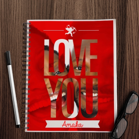 Love You Photo Upload Notebook
