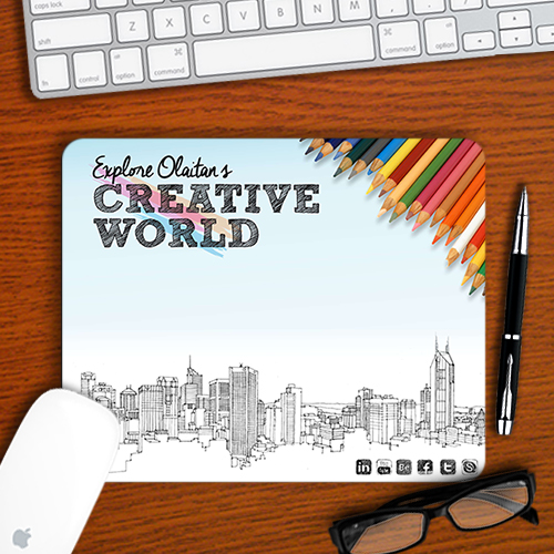 Personalised Creative World Mousepad
