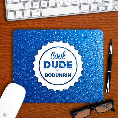 Personalised Cool Dude Mouse pad