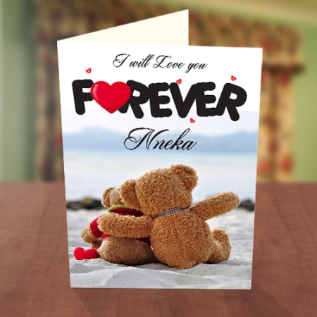 Love you forever anniversary card