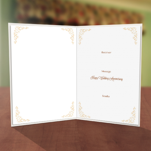Champagne Toast Anniversary Card