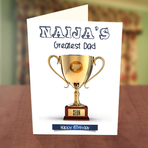 Greatest Dad Award Birthday Card