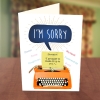 Sorry Typewriter Card