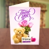 Personalised Floral Thank You Card
