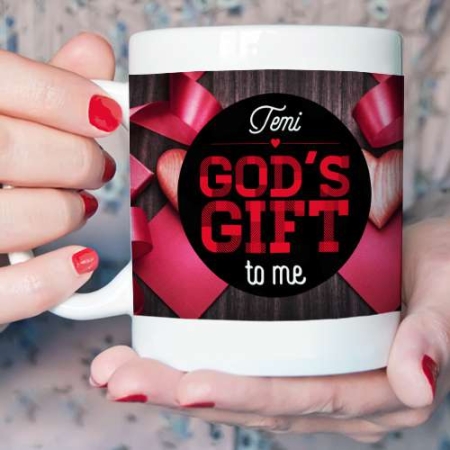 Personalised God's Gift Mug