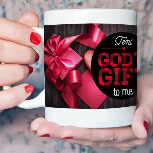 Personalised God's Gift Mug