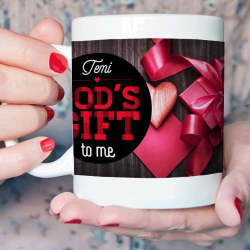 Personalised God's Gift Mug
