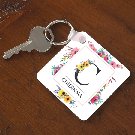 Double-sided Square Keyrings