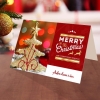 Personalised Golden Christmas tree card